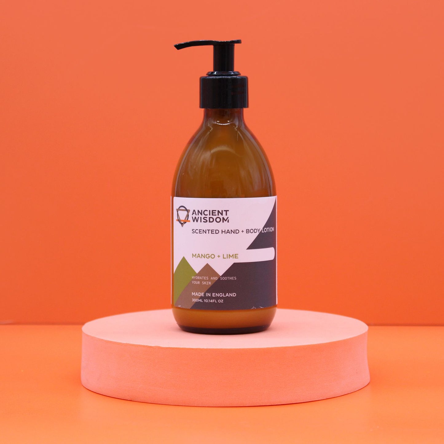 The Bliss Co Mango & Lime Lotion 300ml bottle, fragranced hand and body lotion with tropical mango and lime scent.