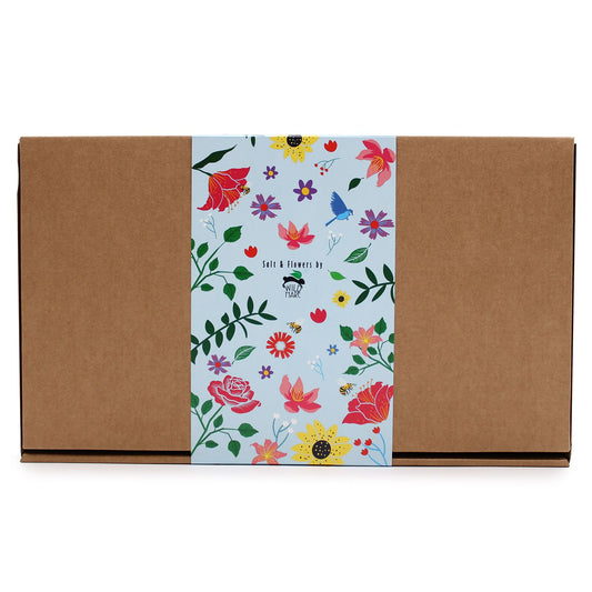 Wild Hare Salt & Flowers set by The Bliss Co featuring a relaxing arrangement of salts and floral accents on a neutral background.