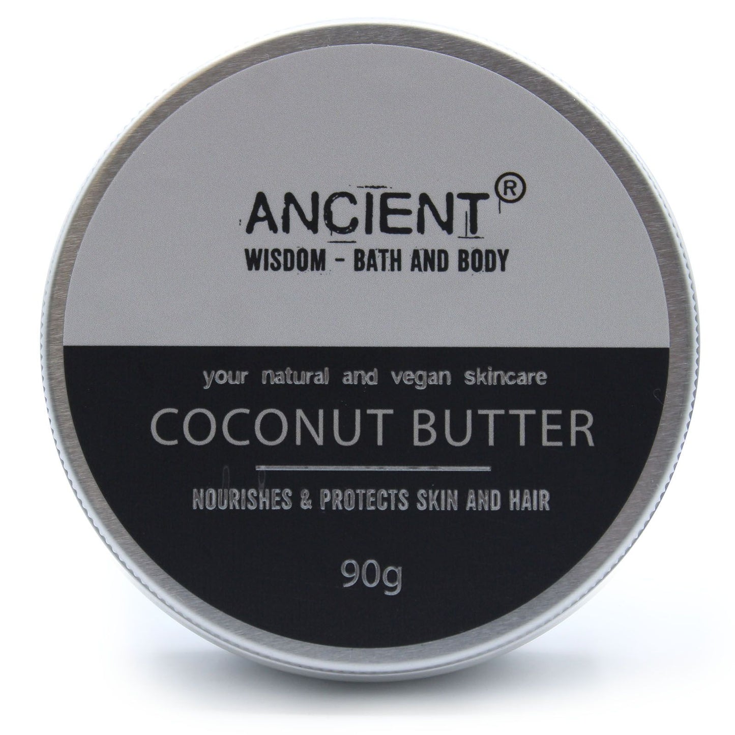 Pure Body Butter 90g from The Bliss Co featuring creamy coconut body butter in a jar.