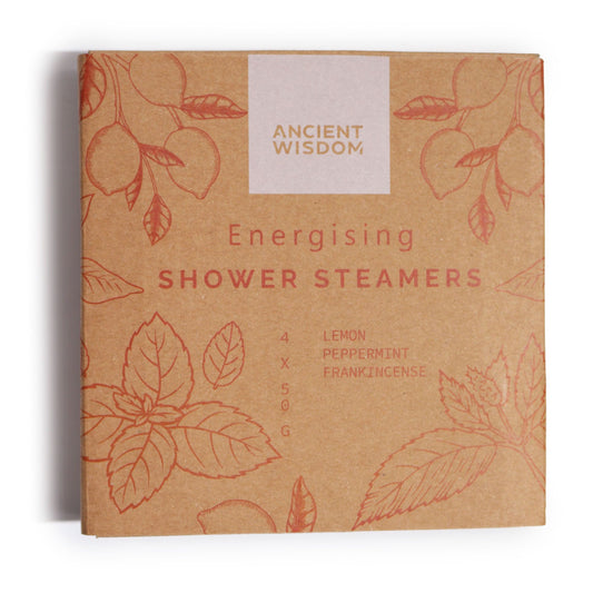 Zen Shower Steamers set by The Bliss Co featuring energising therapy wellness shower steamers for a relaxing shower experience.