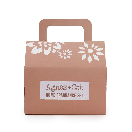 Agnes + Cat Moroccan fragrance gift set from The Bliss Co featuring elegant packaging and luxurious scent options.