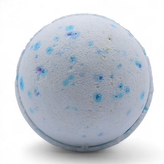 Set of three jumbo Ocean bath bombs by The Bliss Co, 180g each, showing colorful spherical bath bombs with ocean-inspired colors.