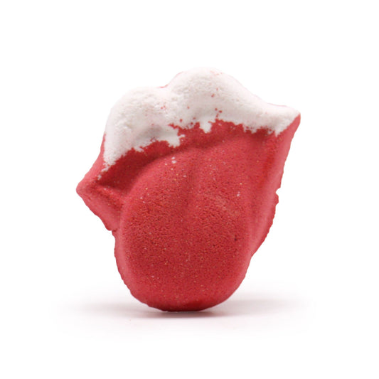 Colorful Lips Bath Bomb from The Bliss Co, 60g shaped bath bomb for kids, vibrant and fun for bath time enjoyment.