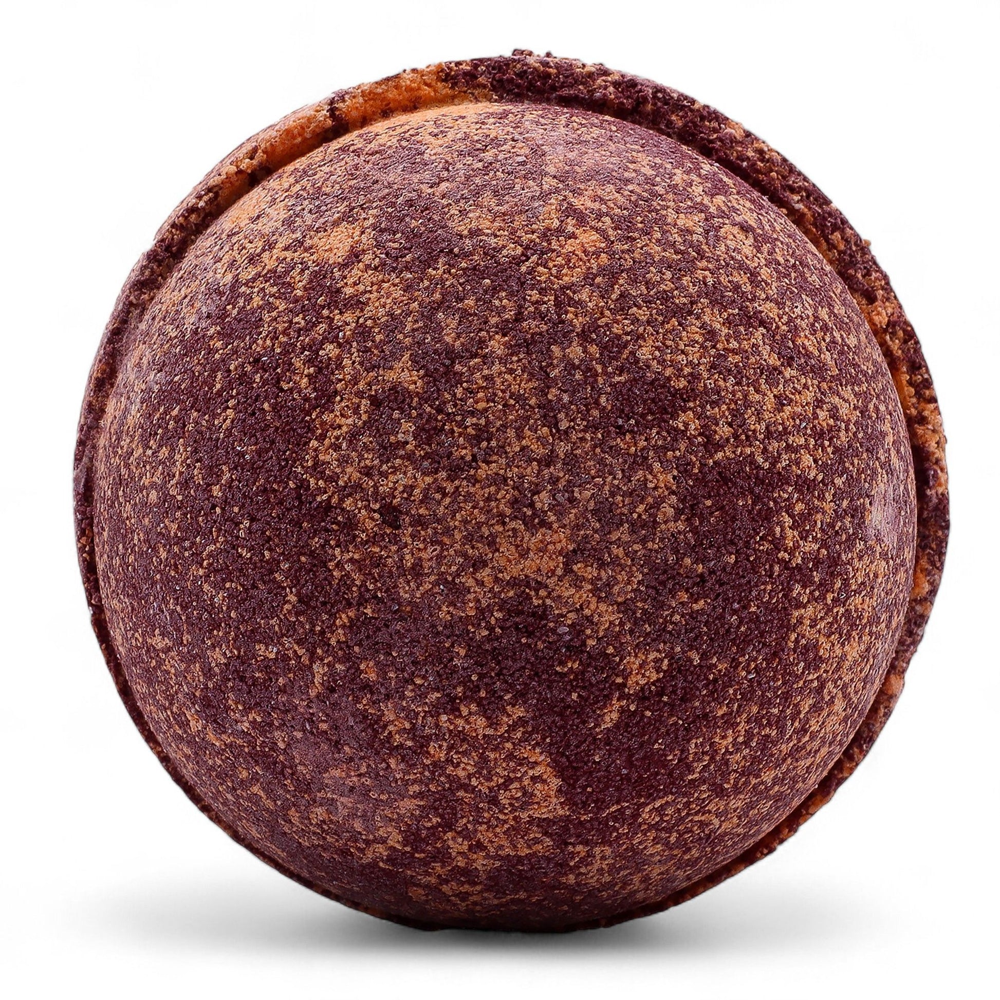 Set of 3 jumbo chocolate and orange bath bombs by The Bliss Co, featuring round, colorful bath bombs ready for relaxing bath time.