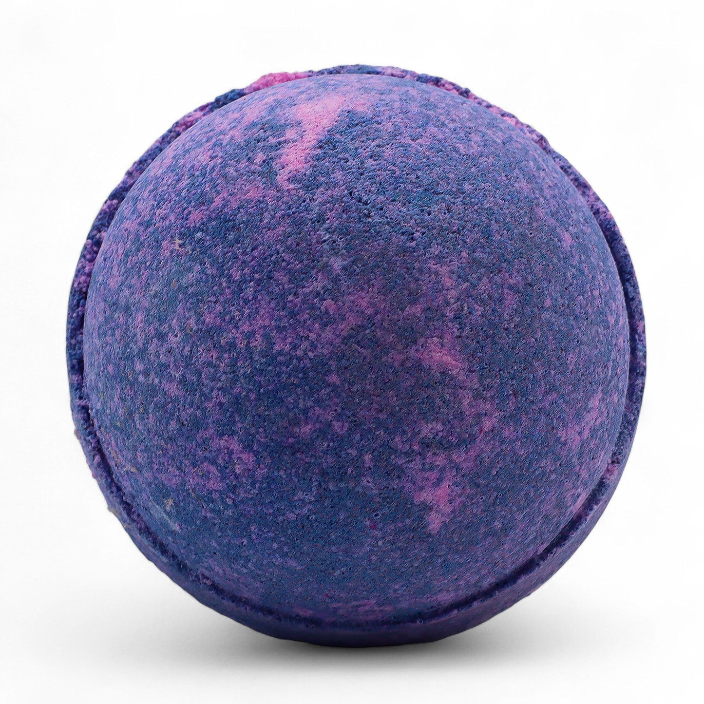 Set of 3 Yorkshire Violet Jumbo Bath Bombs by The Bliss Co, 180g each, with colorful, fragrant bath bombs in a close-up shot.