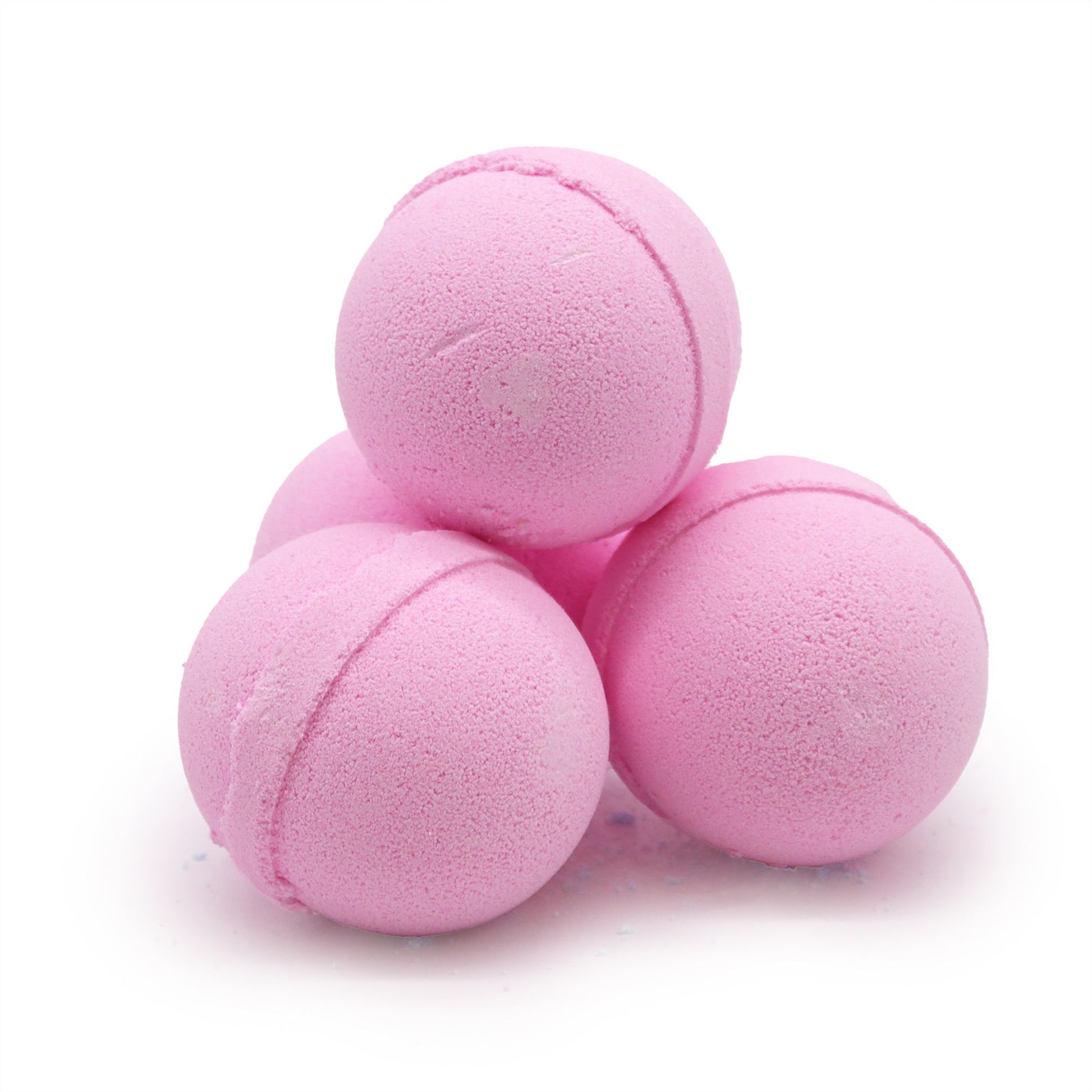 Essential Oil Bath Bomb from The Bliss Co with frankincense and rose for relaxing bath experience.