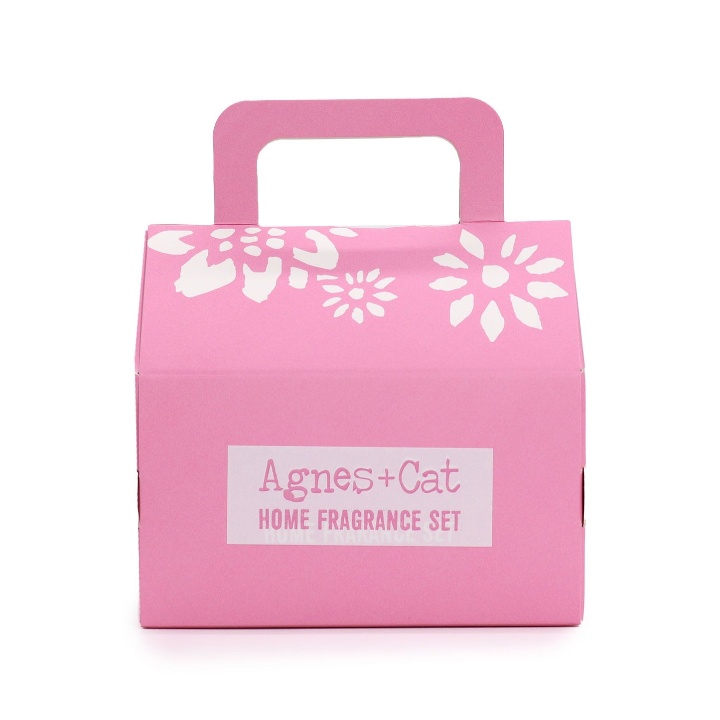 Agnes + Cat Tea & Roses Fragrance Gift Set by The Bliss Co, featuring elegant bottles with floral and tea-scented fragrances.