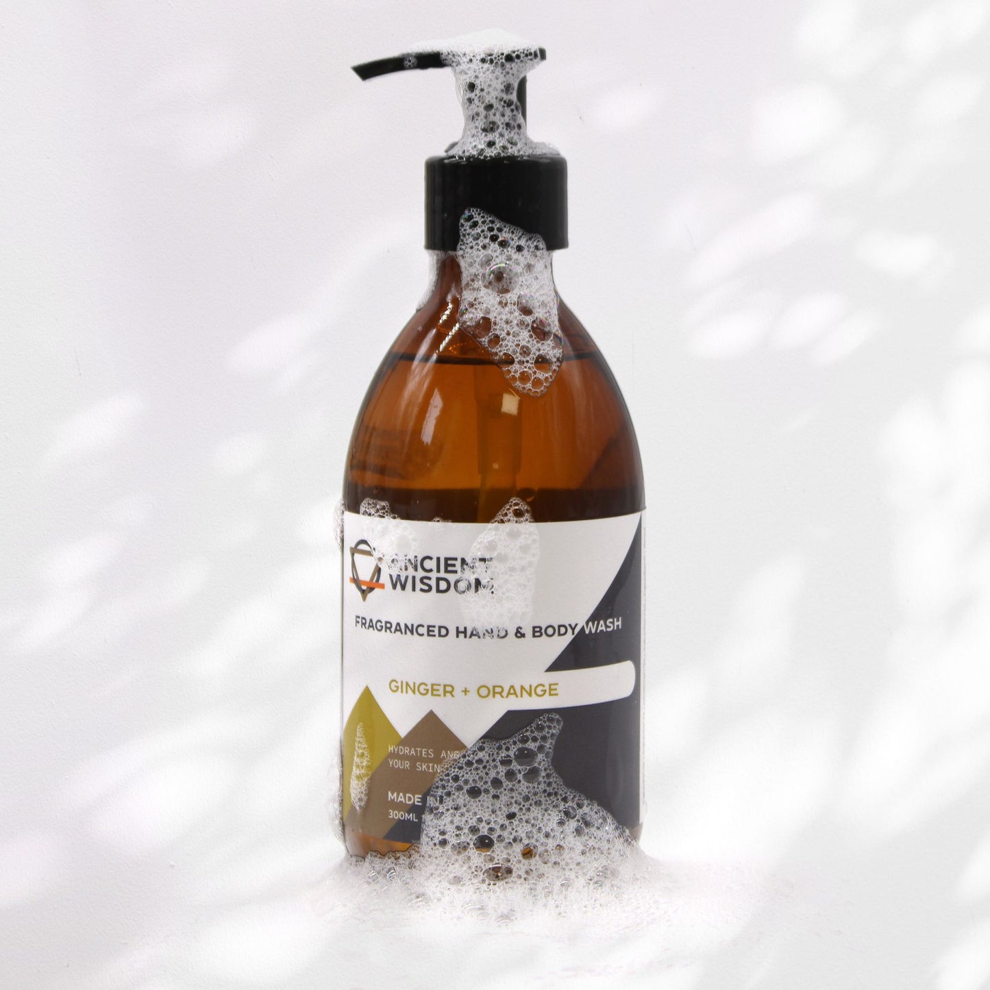 Fragranced Mango & Lime Hand and Body Wash by The Bliss Co in 300ml bottle, showing the product with fresh mango and lime scent.