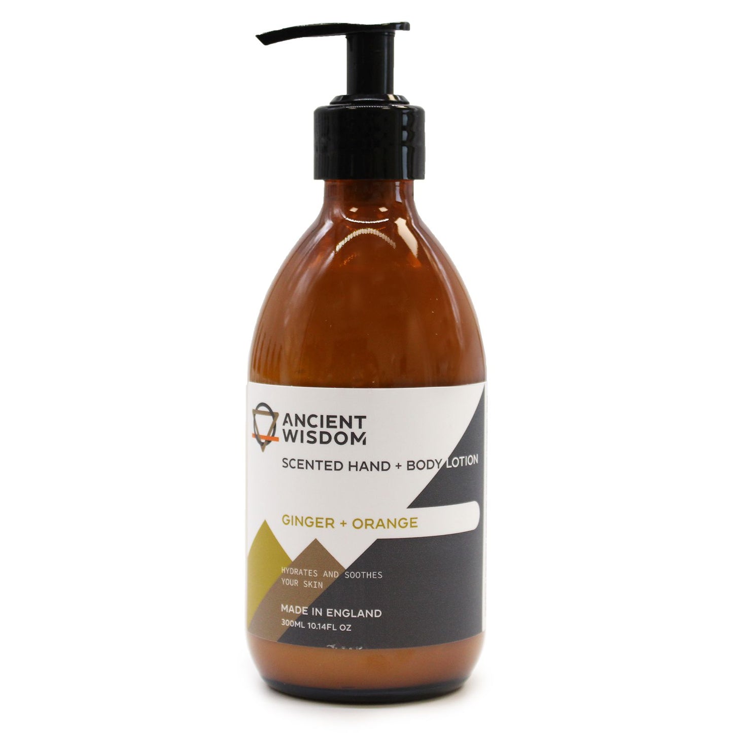 The Bliss Co Ginger & Orange Lotion 300ml bottle, fragranced hand and body lotion with orange and ginger scent.