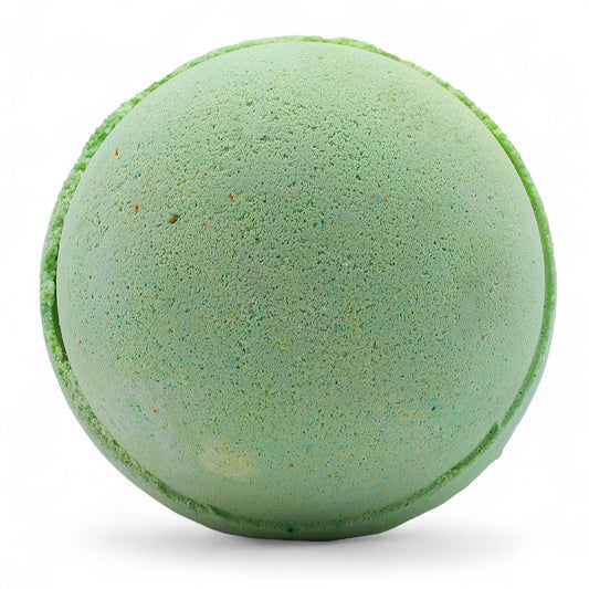 Set of 3 Lemon Eucalyptus Jumbo Bath Bombs by The Bliss Co, 180g each, with vibrant colors and natural lemon eucalyptus scent.