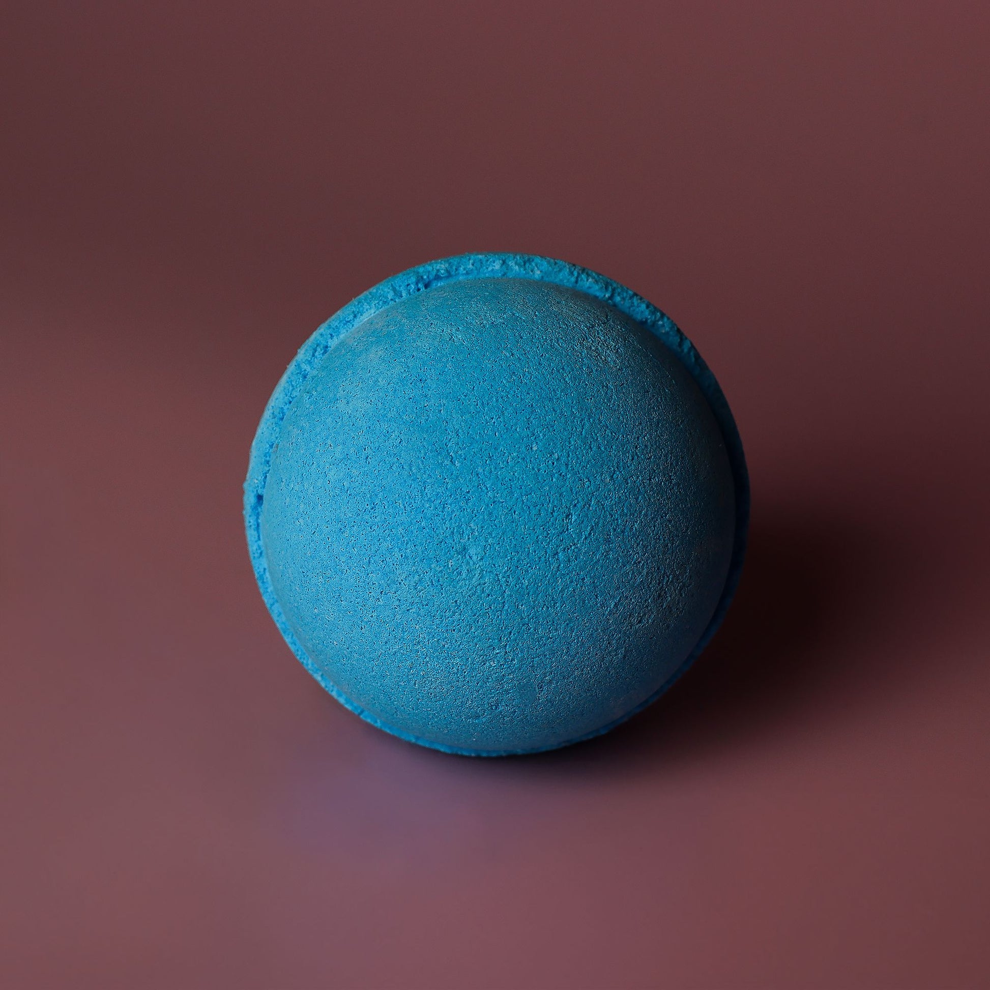 Set of 3 jumbo Blueberry Bath Bombs by The Bliss Co, 180g each, colorful round bath bombs with blueberry scent and natural ingredients.