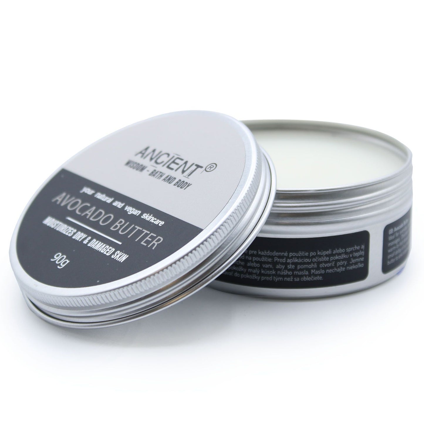 Pure Body Butter by The Bliss Co with avocado for deep moisturization, shown in a 90g jar.