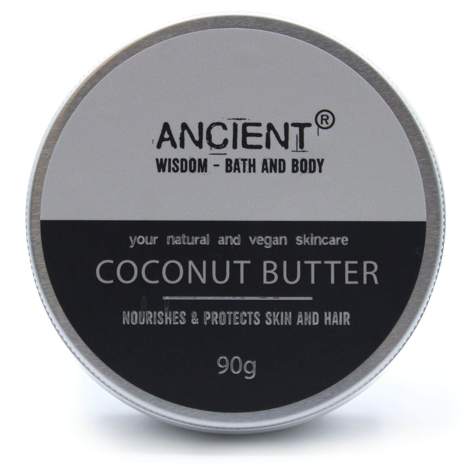 Pure Body Butter 90g from The Bliss Co featuring creamy coconut body butter in a jar.