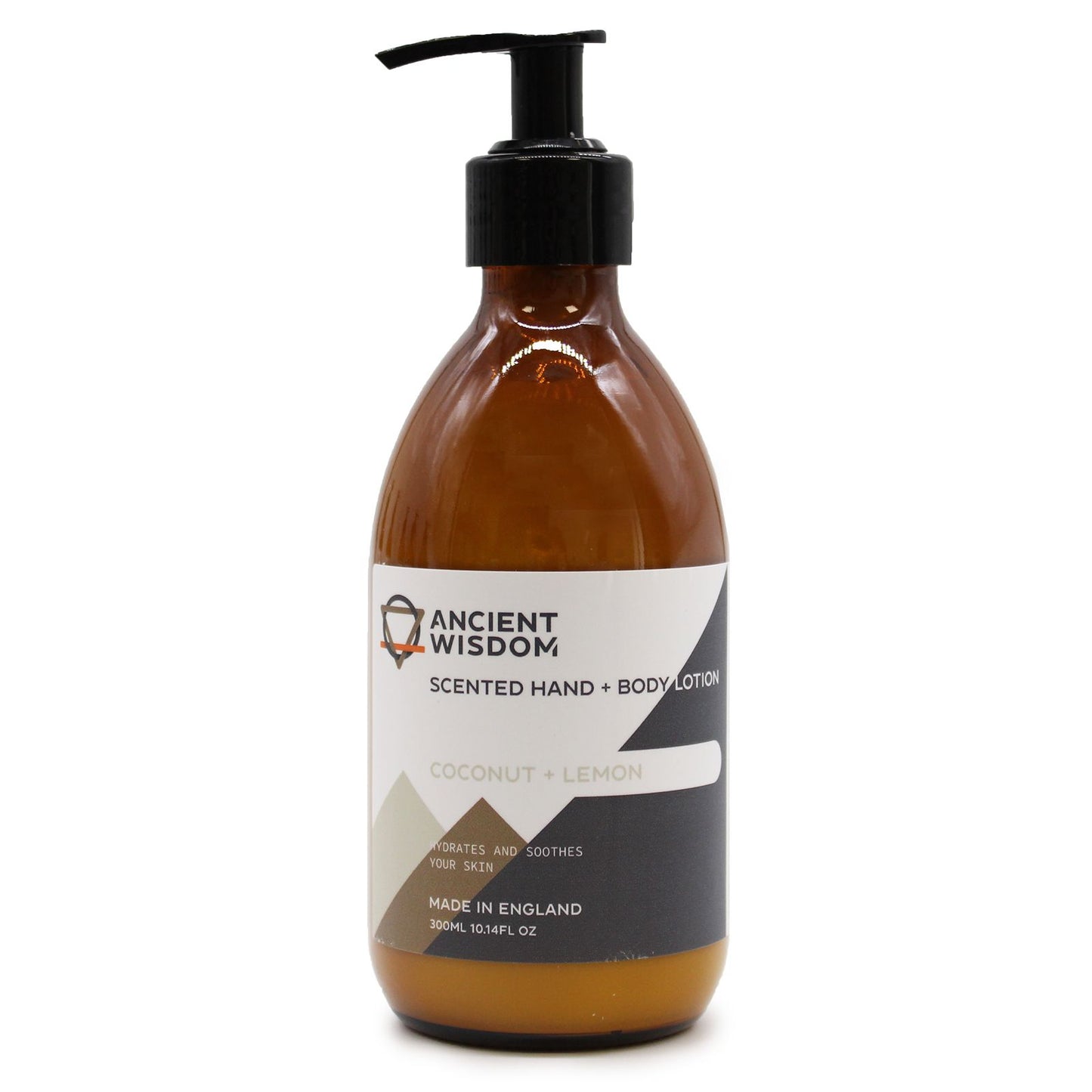 Coconut & lemon fragranced hand and body lotion by The Bliss Co in a 300ml bottle with a smooth, creamy texture.