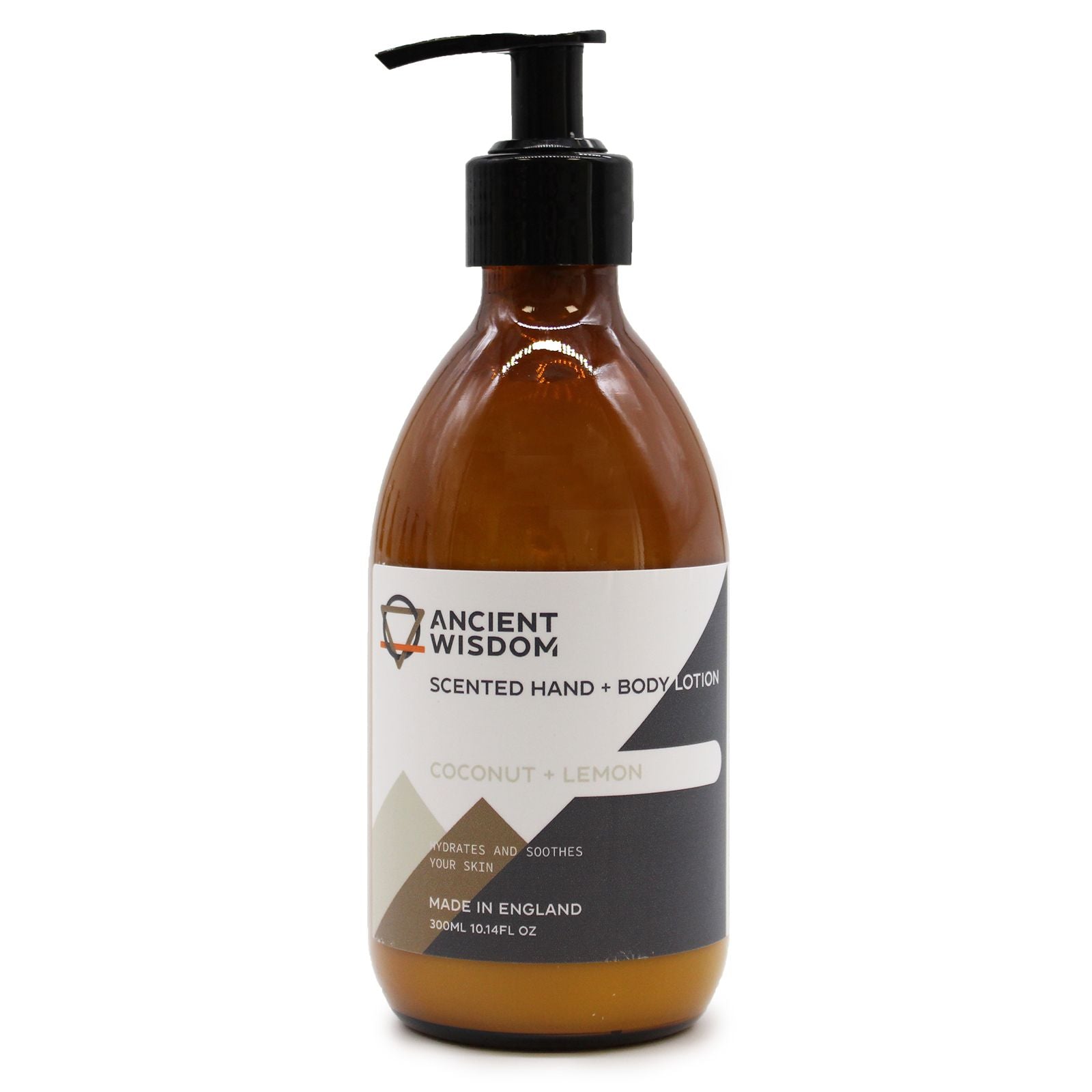Coconut & lemon fragranced hand and body lotion by The Bliss Co in a 300ml bottle with a smooth, creamy texture.