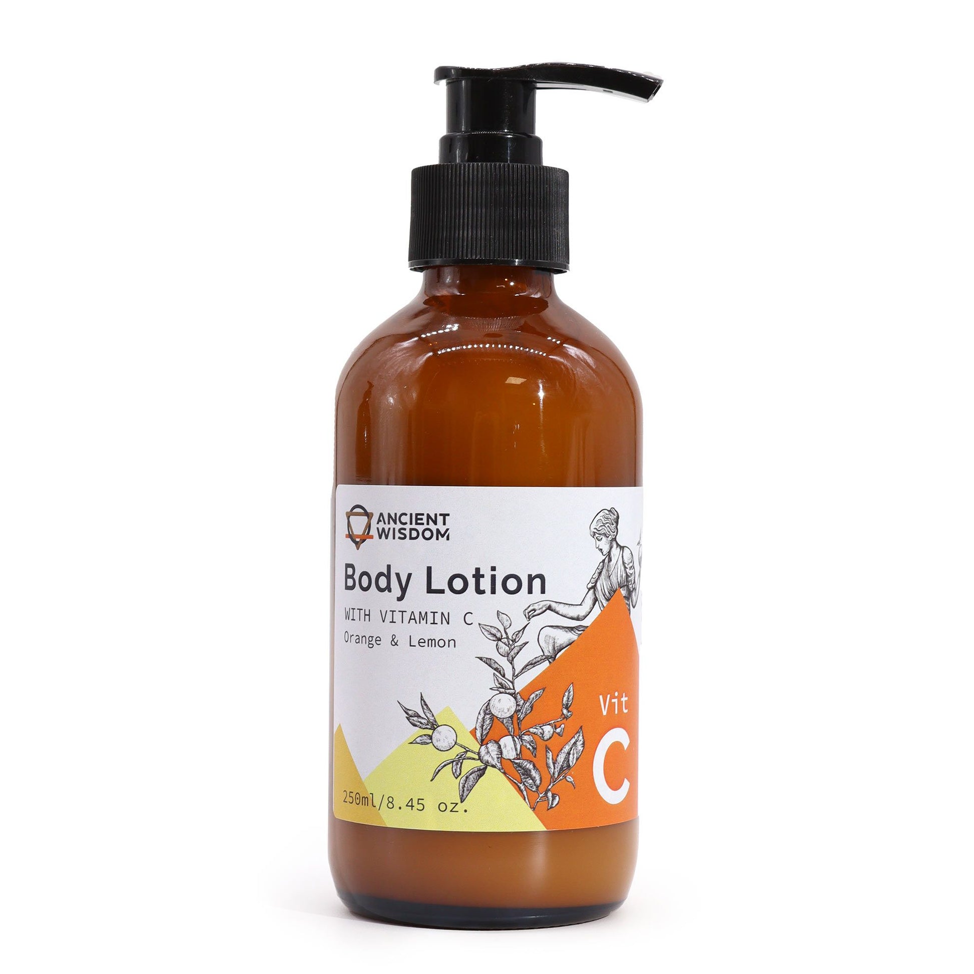 Vitamin C Goddess’s Body Lotion by The Bliss Co with orange and lemon for brightening and moisturizing skin.