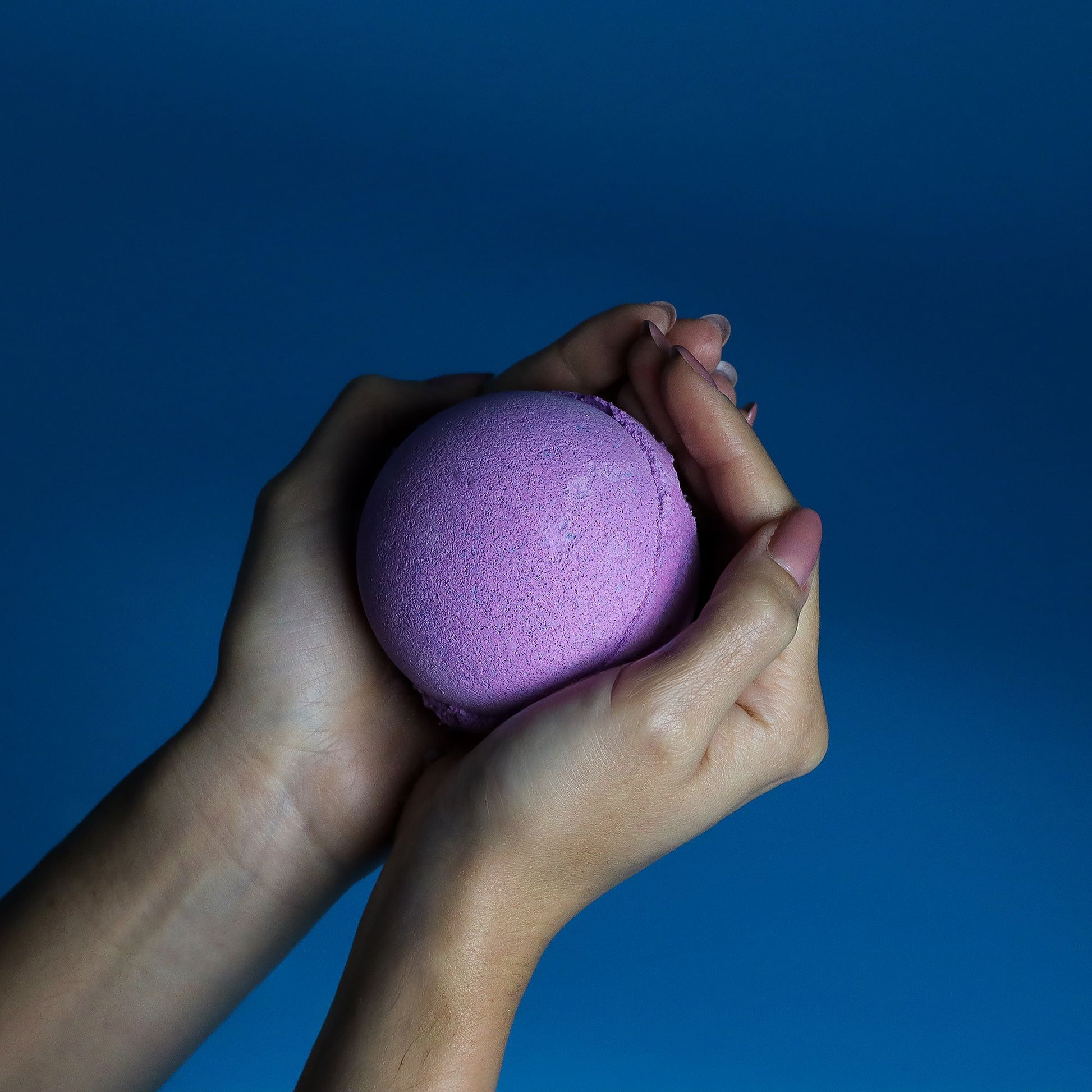 Set of 3 Blackberry Jumbo Bath Bombs from The Bliss Co, 180g each, showing purple and black bath bombs with natural berry scents.