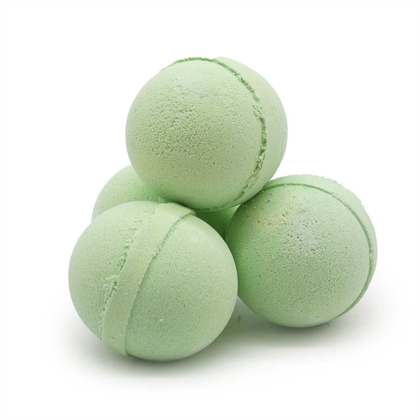 Essential Oil Bath Bomb by The Bliss Co with rosemary and thyme, showing a colorful, round bath bomb with herbal infusion.