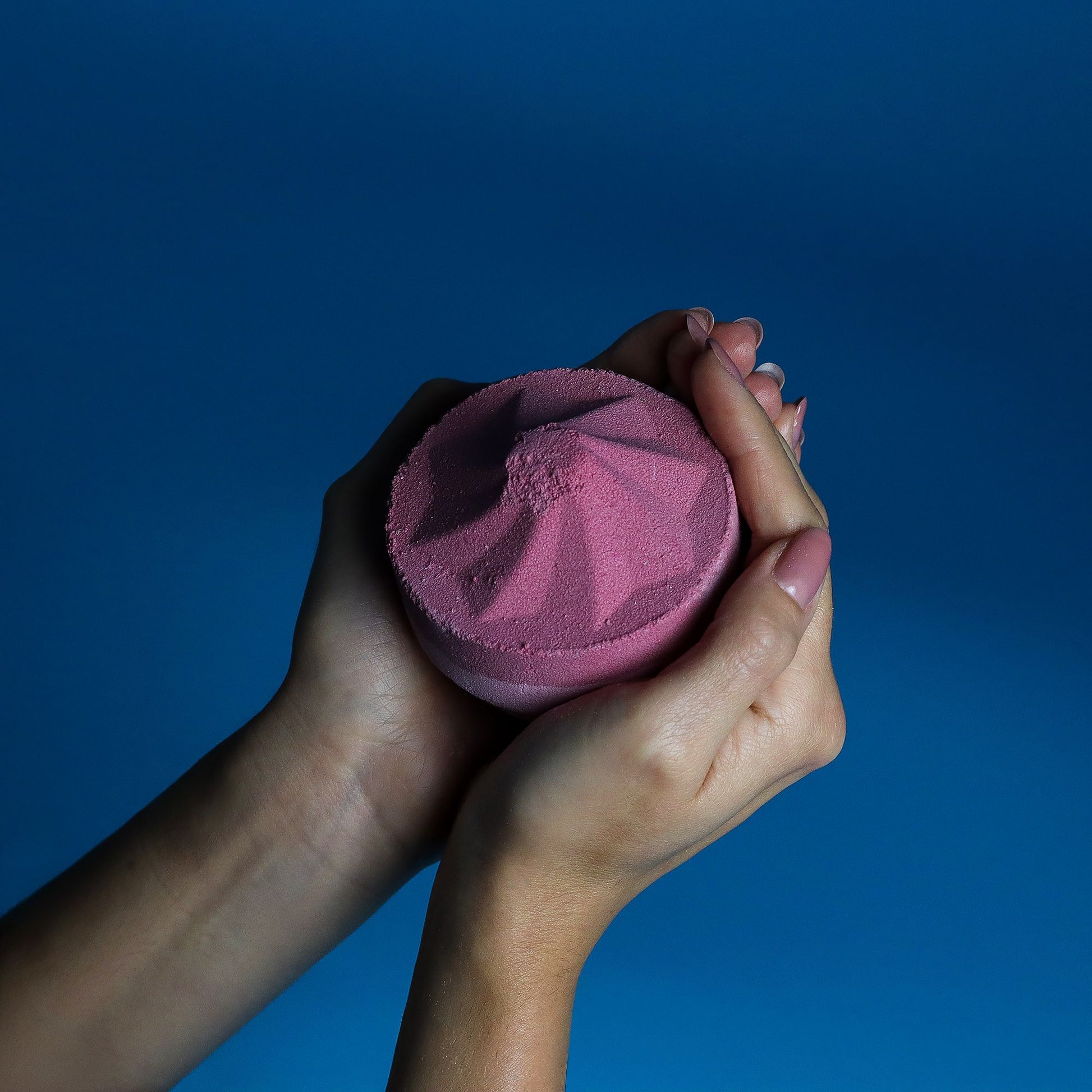 Jumbo Razzle Dazzle Bath Bomb by The Bliss Co, 180g, colorful spherical bath bomb ready for a relaxing soak