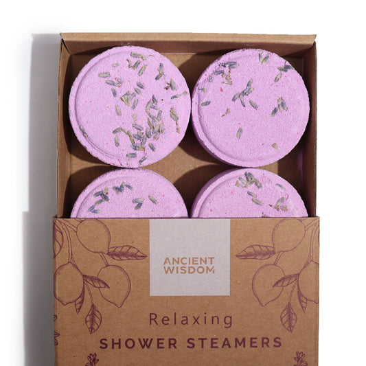 Relaxing Zen Shower Steamers set by The Bliss Co, featuring a collection of wellness shower steamers for a calming bath experience.