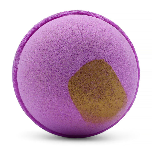 Pink Charlotte Jumbo Bath Bomb by The Bliss Co, 180g, creating colorful, fizzy bath experience with vibrant pink color.
