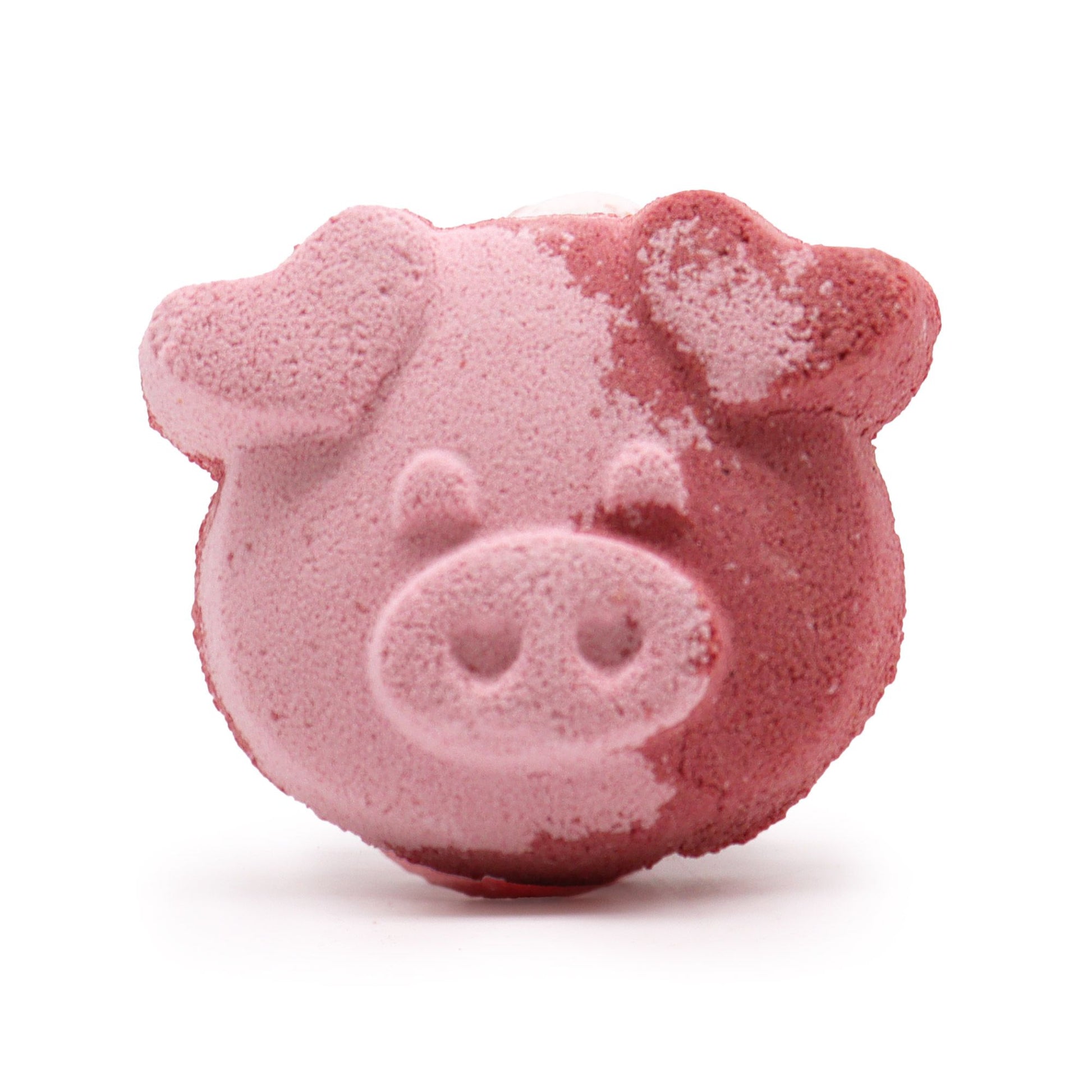 Colorful pig-shaped bath bomb for kids by The Bliss Co, 70g, designed for fun bath time relaxation and playful water color effects.